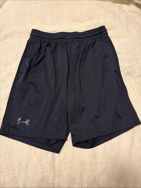 Under Armour Men's black fitted Athletic Shorts